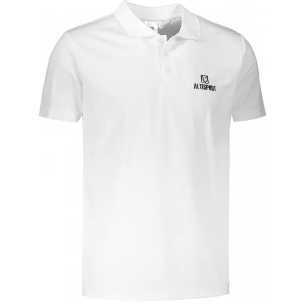  Muška funkcionalna majica s kragnom ALTISPORT ALM006217 BIJELA 