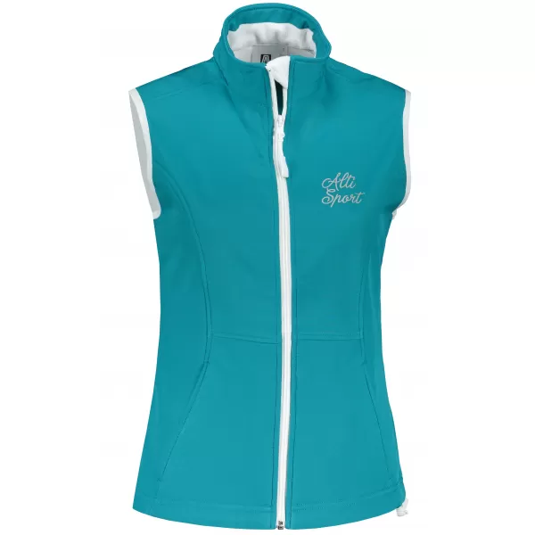  Ženski softshell prsluk ALTISPORT ALW056516 TAMNO TIRKIZNA 