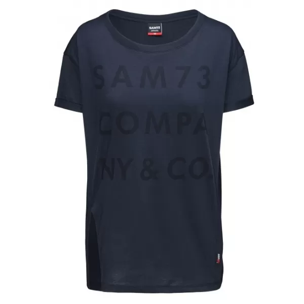  Ženska majica s kratkim rukavima SAM 73 NINA WT 818 TAMNOPLAV 