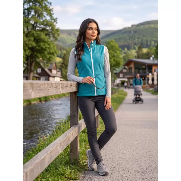  Ženski softshell prsluk ALTISPORT ALW056516 TAMNO TIRKIZNA 