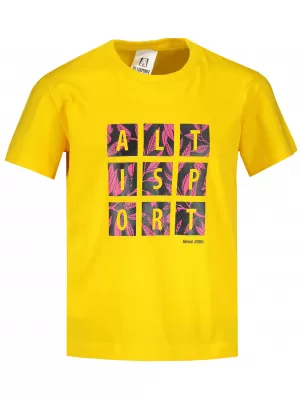 Dječja majica ALTISPORT ALK063138 ŽUTA BOJA