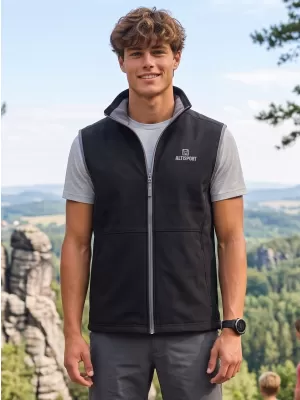 Muški softshell prsluk ALTISPORT ALM006517 CRNO