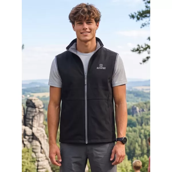  Muški softshell prsluk ALTISPORT ALM006517 CRNO 