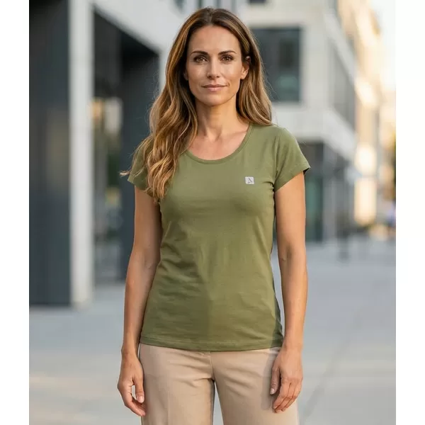  Dámské premium triko ALTISPORT CARRYOVER ALW065154 AVOCADO GREEN 