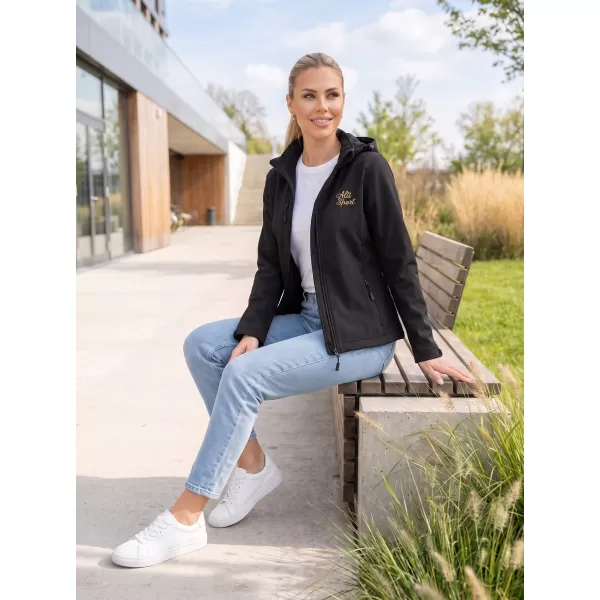  Ženska softshell jakna ALTISPORT ALW056521 CRNO 