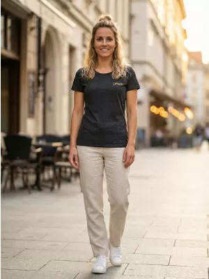 Ženska majica kratkih rukava ALTISPORT RISTA LTST769 CRNO