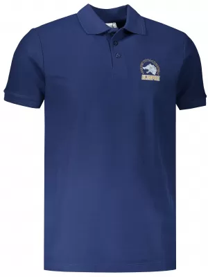 Muška majica s kragnom ALTISPORT ALM071203 PONOĆNO PLAVA