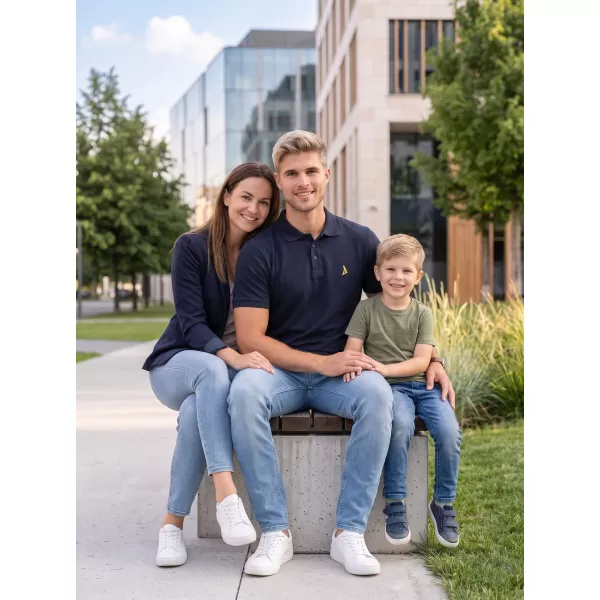  Muška vrhunska majica s kragnom ALTISPORT ALM002203 MORNARSKO PLAVA 