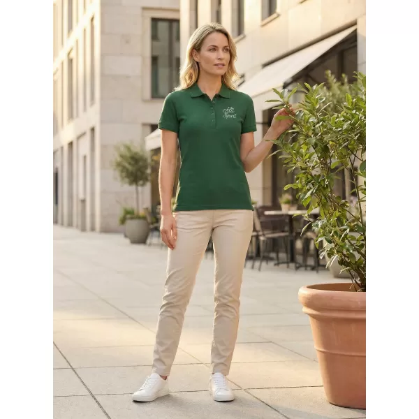  Ženska majica s kragnom ALTISPORT ALW056210 TAMNOZELENE BOJE 