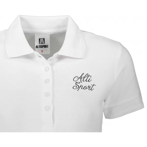  Ženska majica s kragnom ALTISPORT ALW056210 CRNO I BIJELO 