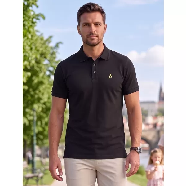  Muška vrhunska majica s kragnom ALTISPORT ALM002203 CRNO I ZELENO 