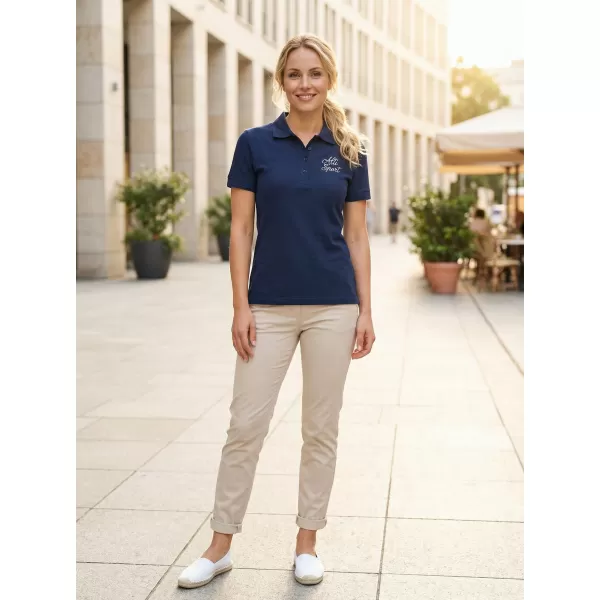  Ženska majica s kragnom ALTISPORT ALW056210 PONOĆNO PLAVA 