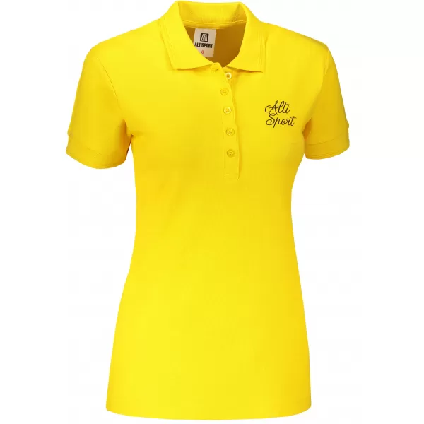  Ženska majica s kragnom ALTISPORT ALW056210 ŽUTA BOJA 