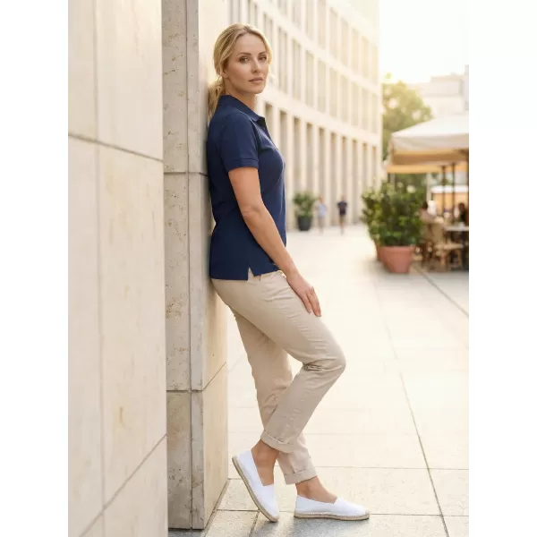  Ženska majica s kragnom ALTISPORT ALW056210 PONOĆNO PLAVA 