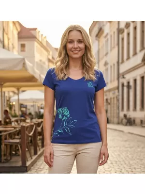 Ženska majica kratkih rukava ALTISPORT ALW108162 KRALJEVSKI PLAVA