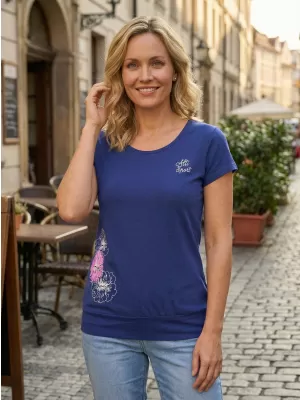 Ženska majica kratkih rukava ALTISPORT ALW106120 KRALJEVSKI PLAVA