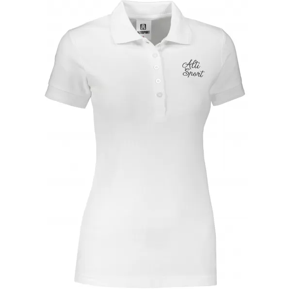 Ženska majica s kragnom ALTISPORT ALW056210 CRNO I BIJELO 