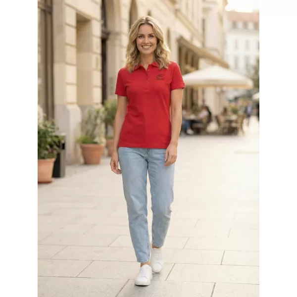  Ženska majica s kragnom ALTISPORT ALW056210 CRVENA 