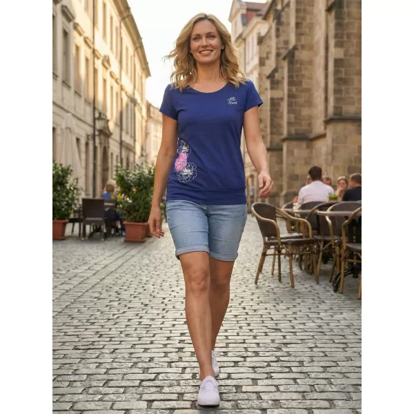  Ženska majica kratkih rukava ALTISPORT ALW106120 KRALJEVSKI PLAVA 