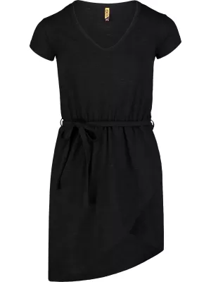 Haljina NORDBLANC RIBBON NBSLD7409 CRNI ISTAKNUTI DIJELOVI