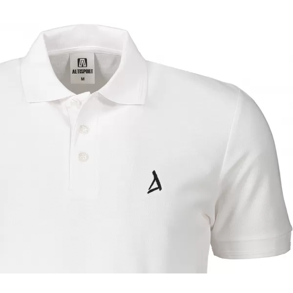  Muška vrhunska majica s kragnom ALTISPORT ALM002203 BIJELA 