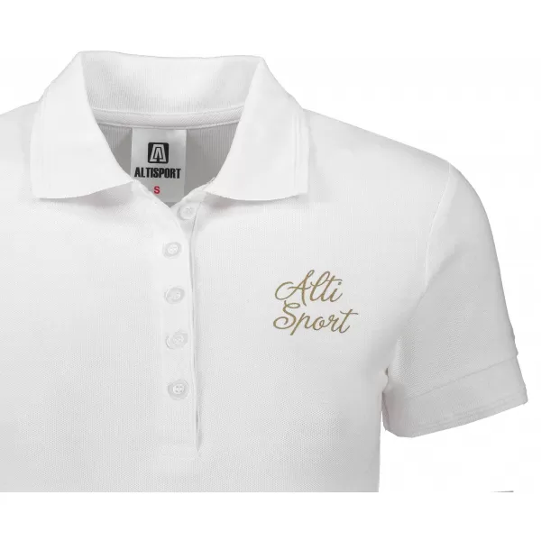  Ženska majica s kragnom ALTISPORT ALW056210 BIJELO ZLATO 