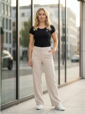 Dámské premium triko ALTISPORT CARRYOVER ALW065154 ČERNOBÍLÁ
