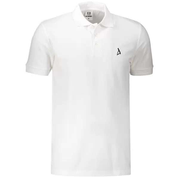  Muška vrhunska majica s kragnom ALTISPORT ALM002203 BIJELA 