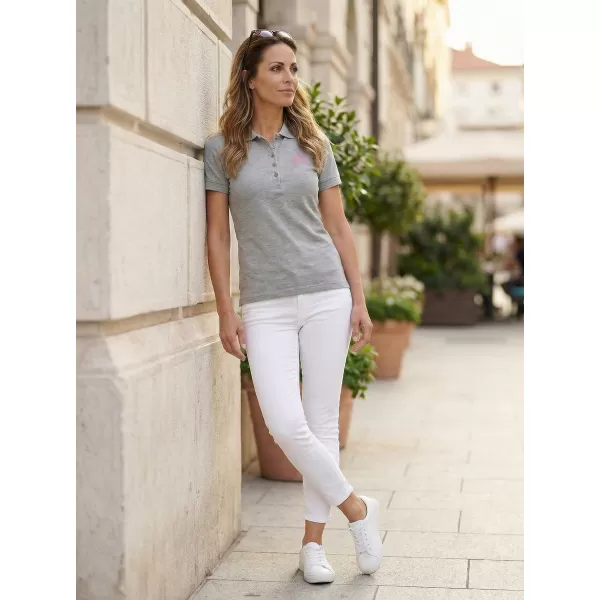  Ženska majica s kragnom ALTISPORT ALW056210 TAMNO SIVI ODSJAJI 