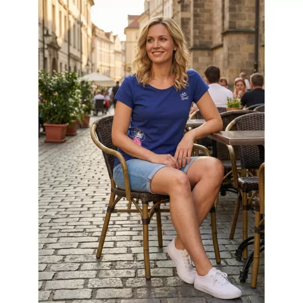  Ženska majica kratkih rukava ALTISPORT ALW106120 KRALJEVSKI PLAVA 