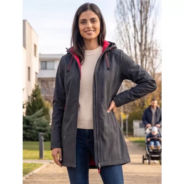  Ženski softshell kaput ALTISPORT DERAURA LCTU166 TAMNO SIVA 