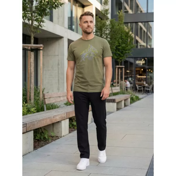  Pánské triko ALTISPORT CARRYOVER ALM115129 KHAKI 