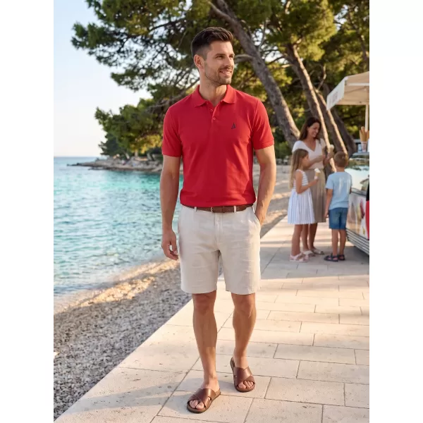  Muška vrhunska majica s kragnom ALTISPORT ALM002203 CRVENA 
