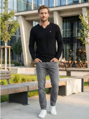 Muški pulover ALTISPORT SWEK MPLU108 CRNO