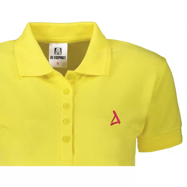  Ženska premium majica s kragnom ALTISPORT ALW002210 LIMUN 