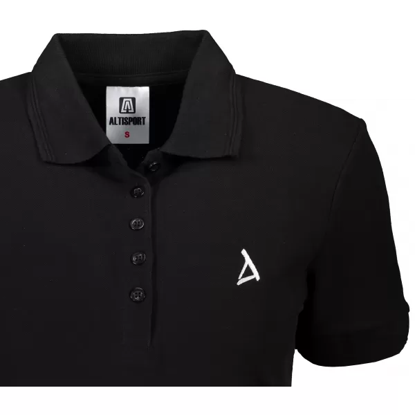  Ženska premium majica s kragnom ALTISPORT ALW002210 CRNO I BIJELO 
