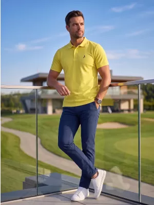 Muška vrhunska majica s kragnom ALTISPORT ALM002203 LIMUN