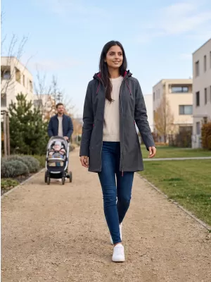 Ženski softshell kaput ALTISPORT DERAURA LCTU166 TAMNO SIVA