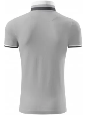 Muška majica s kragnom MALFINI PREMIUM COLLAR UP 256 SREBRNO SIVA