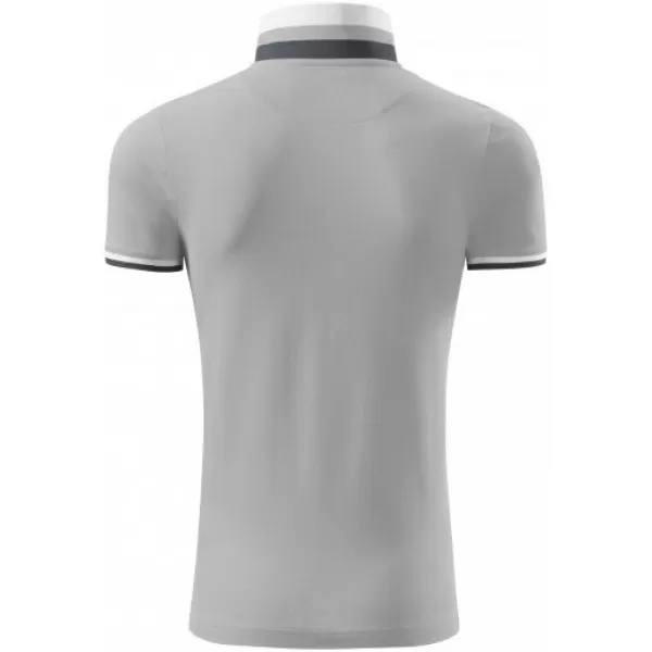  Muška majica s kragnom MALFINI PREMIUM COLLAR UP 256 SREBRNO SIVA 