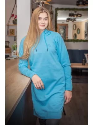 Ženska produžena majica ALTISPORT MIBELA LSKU366 AZURNO PLAVA