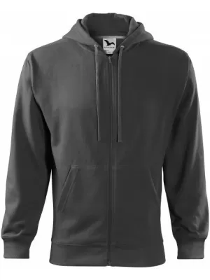Muški sweatshirt MALFINI TRENDY ZIPPER 410 ČELIČNO SIVA