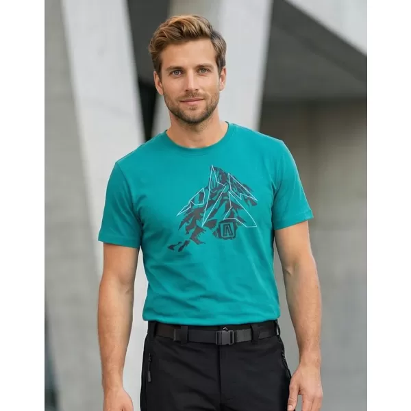  Pánské triko ALTISPORT CARRYOVER ALM115129 EMERALD 