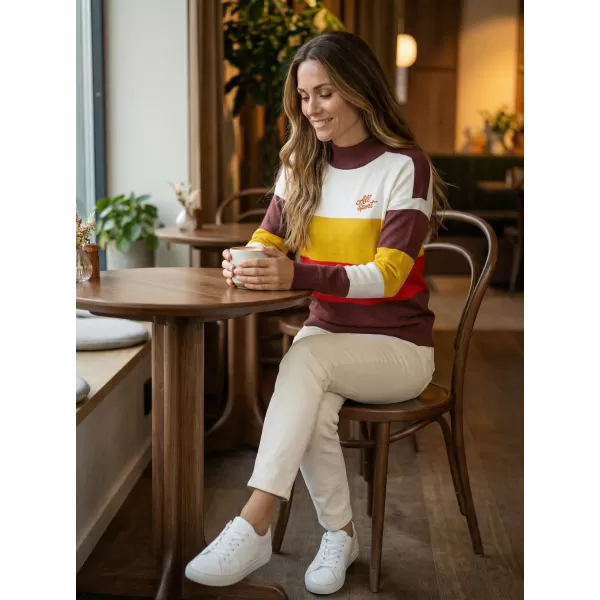  Ženski pulover ALTISPORT FRAMA LPLU102 BIJELE PRUGE 