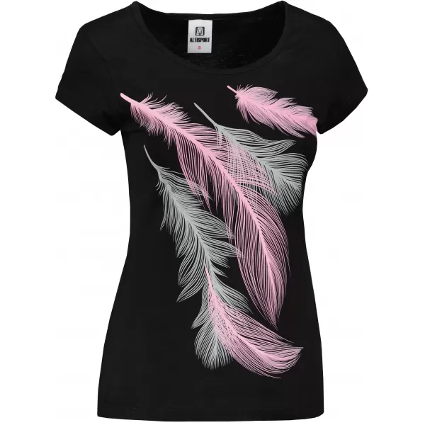  Dámské triko ALTISPORT CARRYOVER ALW112122 ČERNORŮŽOVÁ 