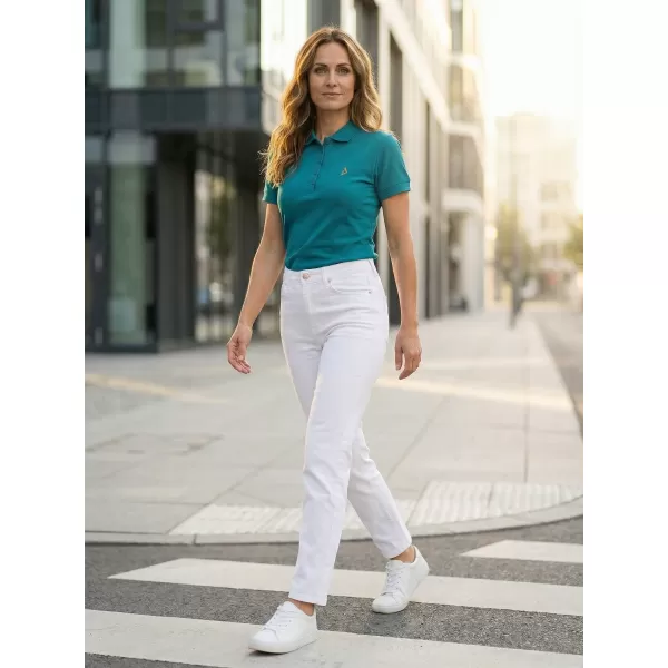  Ženska premium majica s kragnom ALTISPORT ALW002210 TAMNO TIRKIZNA 