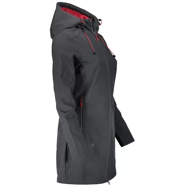  Ženski softshell kaput ALTISPORT DERAURA LCTU166 TAMNO SIVA 