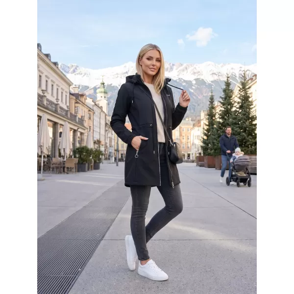  Ženski softshell kaput KIXMI MALAYA CRNO 
