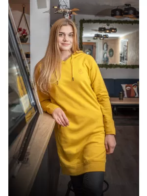 Ženska produžena majica ALTISPORT MIBELA LSKU366 ŽUTA BOJA