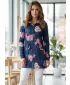 Ženski sweatshirt KIXMI MIRABEL TAMNO PLAVA